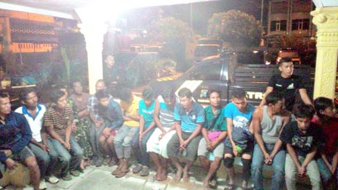 16 Pelaku Pungli di Jalan Provinsi Lintas Rohul-Duri Dibekuk Polisi 