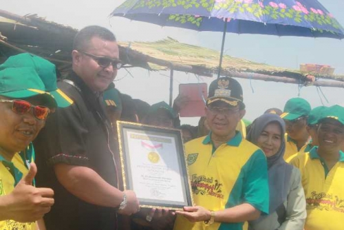 3.000 Masyarakat Ramaikan Festival Menongkah di Pantai Bidari Inhil, Mandi Lumpur Raih Rekor MURI