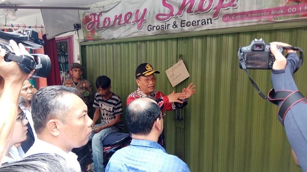 Kios TPS Plaza Sukaramai Pekanbaru Diduga Disewakan
