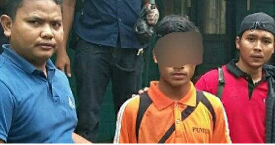 Sadis, Pemuda di Inhil Tebas Leher Bibinya Hingga Tewas