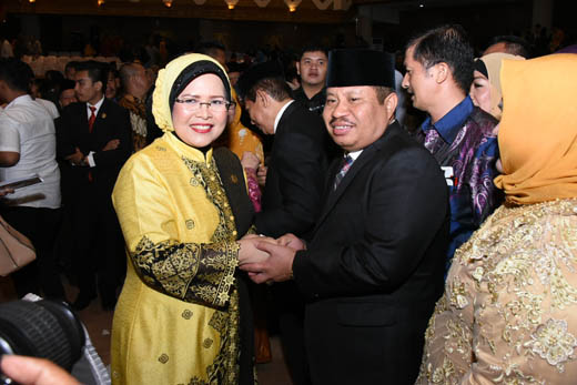 Bupati Bengkalis Hadiri Pelantikan Ketua DPRD Riau Baru 