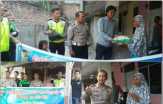 Terima Paket Sembako, Ini Kado Doa Warga Duri Untuk Polantas Polres Bengkalis pada HUT ke-61