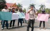 Pendemo Desak Polda dan Kejati Riau Usut Korupsi Proyek Jalan di Kampar Rp9,3 M