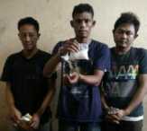 Transaksi Didepan Pesantren, Sat Narkoba Polres Inhu Bekuk 3 Pengedar Sabu, 1 Ons BB Diamankan