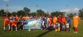 Gandeng Komunitas Sepak Bola, Polantas Polres Bengkalis Kucurkan Keringat di Lapangan Krakatau Duri