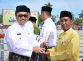 Bupati Siak Menjadi Inspektur Upacara Peringatan HUT Kabupaten Siak ke 17