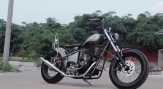 Terpakai Mesinnya Saja, Kawasaki W175 Disulap Menjadi Chopper