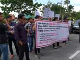 Seret Nama Wabup Bengkalis, Pendemo Tuntut Polda Riau Tuntaskan Dugaan Korupsi PDAM Inhil