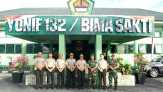 Kapolda Riau Silaturrahmi ke Batalion Infanteri 132 Bimasakti Salo