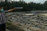 Polres Rohul Selidiki Kolam Penampung Gas PLTBG Meledak
