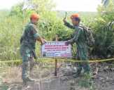 Tim Gabungan Karlahut Riau Police Line Lahan PT SRL yang Dibakar di Rohil