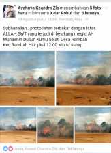 Api Bertuliskan Lafadz Allah di Rohul Bikin Netizen Takjub