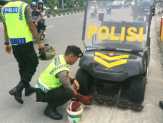 Sisir Jalan Sudirman dan Harapan Raya Pekanbaru, Polisi Kumpulkan 2 kilogram paku