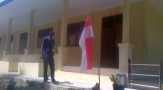 Belum Genap Setahun, Kondisi Bangunan Lokal di SMKN 1 Dayun Tampak Amburadul