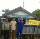 Seorang ABK Hilang, Pompong Angkut Tiang Listrik di Inhil Tenggelam