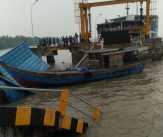 Gubernur Riau Tinjau Trestle Dermaga Roro Buton Siak yang Roboh