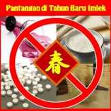 Pantangan dalam merayakan Tahun Baru Imlek