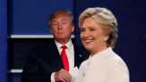 Dalam Debat Donald Trump Sebut Hillary Clinton 
