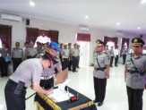 Polres Kampar Laksanakan Upacara Sertijab Kapolsek Siak Hulu