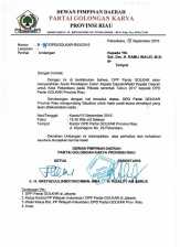 Informasinya, Ramli Walid Terima SK Penetapan Calon Walikota dari Golkar