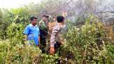Puluhan Hektar Lahan di Desa Menaming-Rohul Masih Terbakar