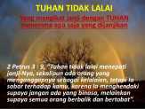 Tuhan Yesus Selalu Menepati Janji-Nya