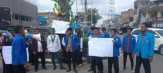 Spontan, Mahasiswa di Dumai Gelar Mimbar Bebas Secara Damai di Bundaran Polres