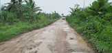 Jalan Poros Pekaitan Rusak Parah