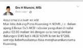 Lewat Facebook, Bupati Kuansing Ajak Dukung Ustad Novri di Ajang Da'i Indosiar
