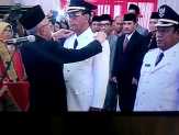 Bupati dan Wakil Bupatin Rohil Mengucapkan Sumpah Jabatan