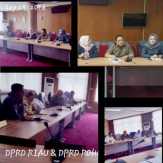 Temui Wakilnya di Provinsi, Anggota DPRD Rokan Hulu Sampaikan Persoalan Pembangunan Daerahnya