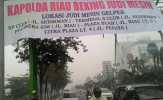 Spanduk Tuding Kapolda Beking Judi Sudah Hilang
