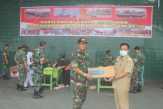 Hut TNI ke 70, Kodim 0302/Inhu Laksanakan Donor Darah, Bazar dan Pengobatan Gratis