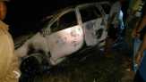 Desa Benuang Inhu Membara, Avanza yang Diduga Milik Pelaku Pencurian Sapi Hangus Dibakar Massa