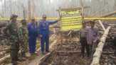 Cek Lokasi Karhutla, Kapolres Meranti Temukan Bekas Illegal Logging