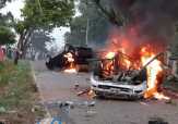 Pembagian BLT Ricuh, Massa Demo, Bakar Mobil dan Motor
