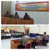 Untuk Penelitian Kompetensi, Polres Inhil Gelar Pengisian Quesioner bagi Siswa SPN Tahun 2014-2015