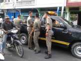 Satpol PP Rohil Kembali Tertibkan Pedagang