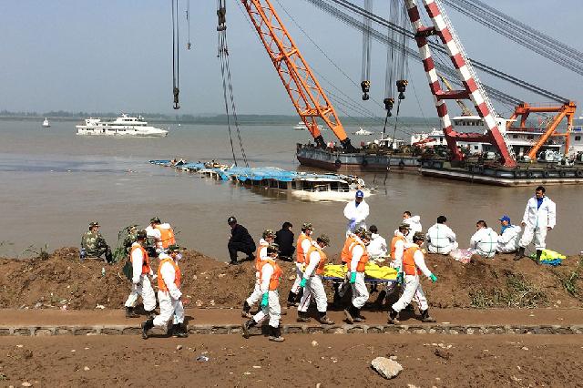 Korban Tewas Tenggelamnya Kapal Pesiar China 331 Orang 