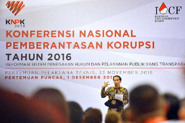 Presiden Buka Konferensi Nasional Pemberantasan Korupsi