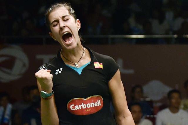 Kalahkan Nehwal, Marin Juara di Tunggal Putri 