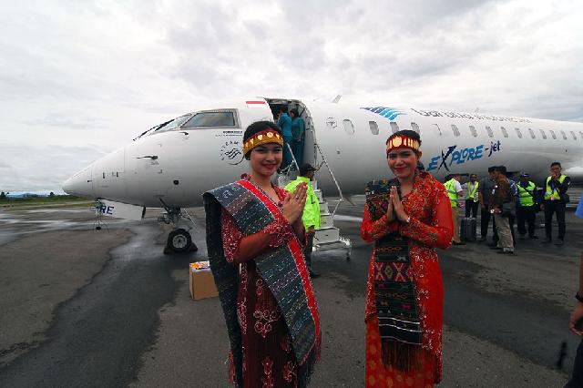 Garuda Indonesia Terbang Perdana ke Silangit