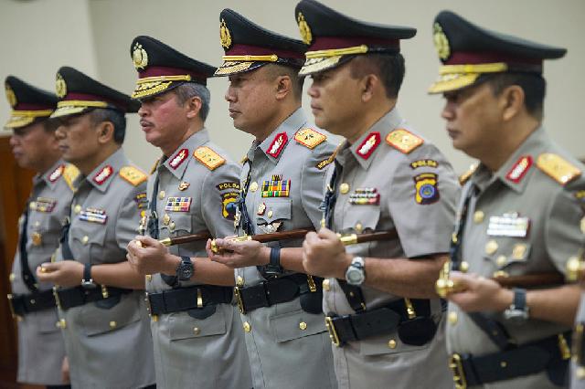 Badrodin Haiti Pimpin Sertijab Sembilan Pati Polri